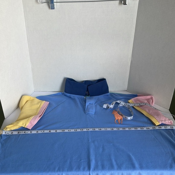 Ralph Lauren Polo BIG Pony multi colored men’s size XXL SHORT SLEEVE SHIRT - Picture 8 of 12